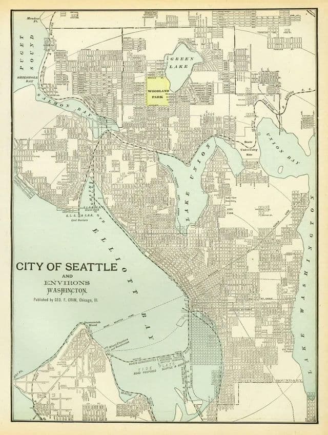 Plan historique de Seattle